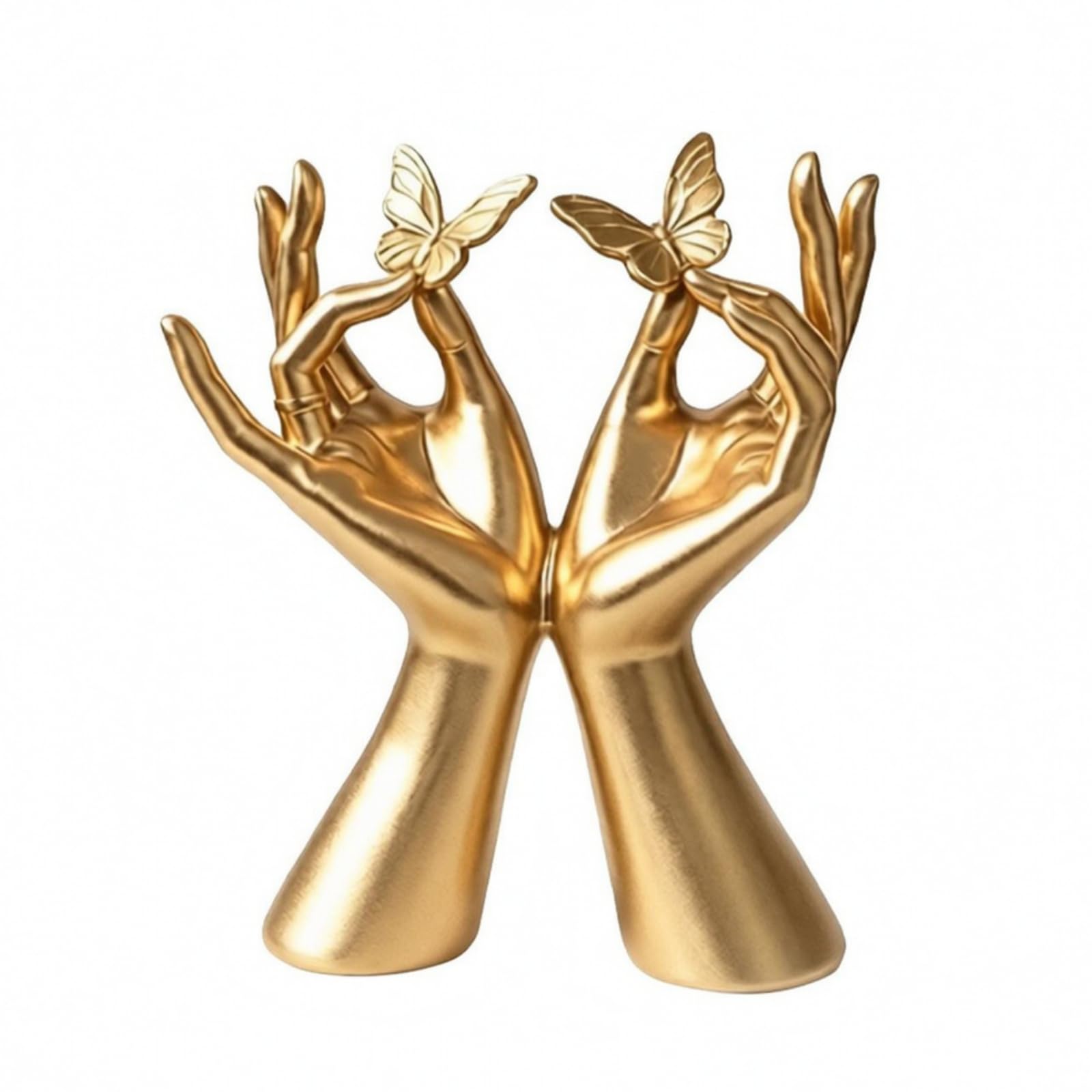 LOVIVER Escultura con s Artística Adorno Escultural Decoración para Estantería, Oro