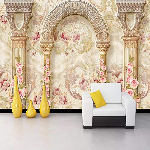 Benutzerdefinierte Wandbilder Tapete jeder Größe 3D Stereo Blumen Marmor Tapete Wohnzimmer TV Sofa Hotel Luxus Wohnkultur Papel De Parede -