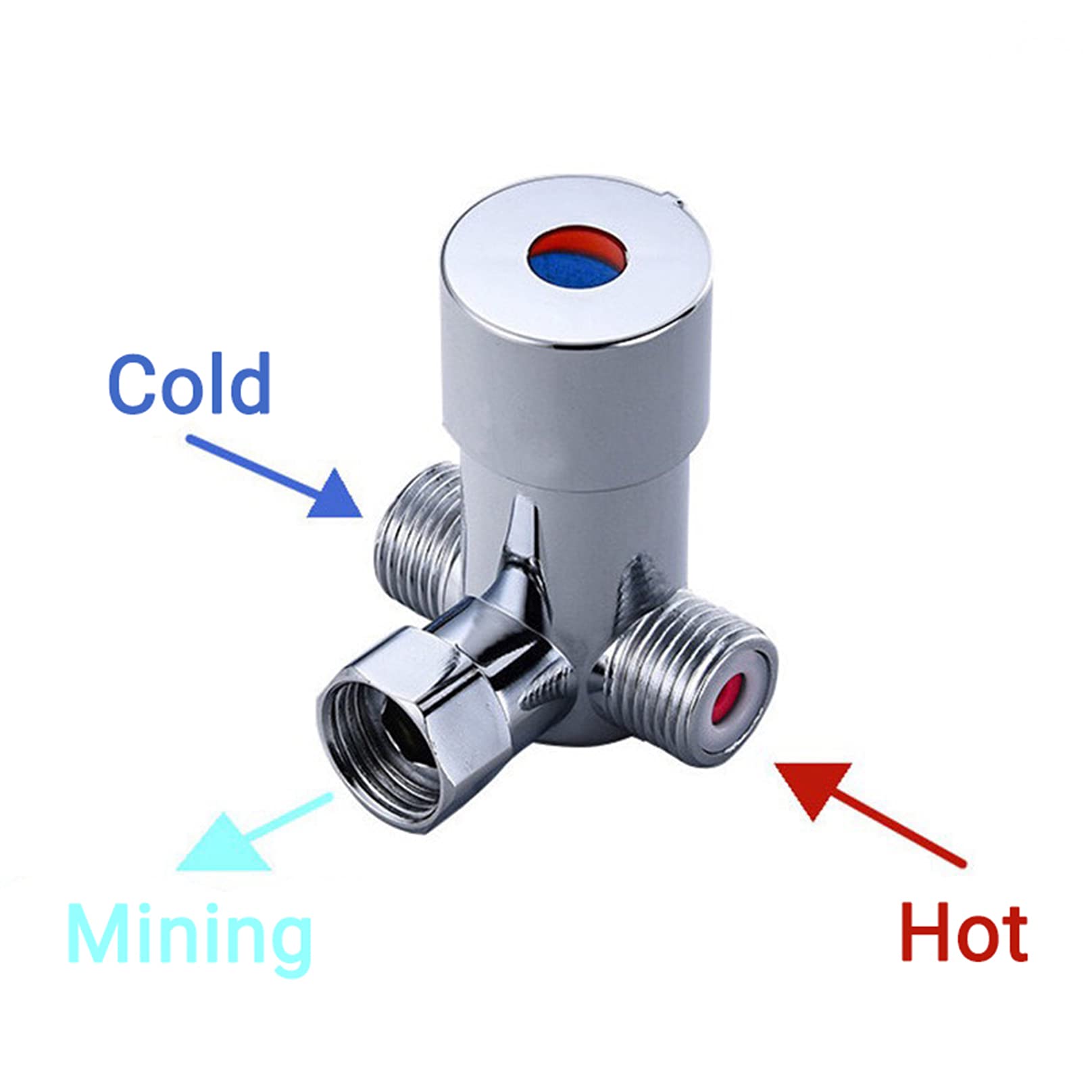 Mixing Valve Thermostatic G1/2 Hot Cold Water Mixer Valve Solid
