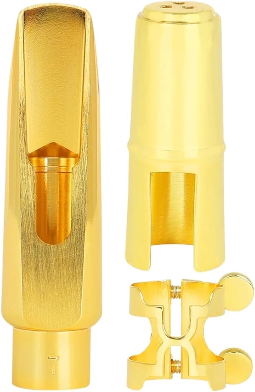 Alto Saxophone Mouthpiece 1/3/6pcs Alto Saxophone Mouthpiece Sax Metal Brass Mouth Pieces Parts Woodwind Instrument Accessories(6pcs)