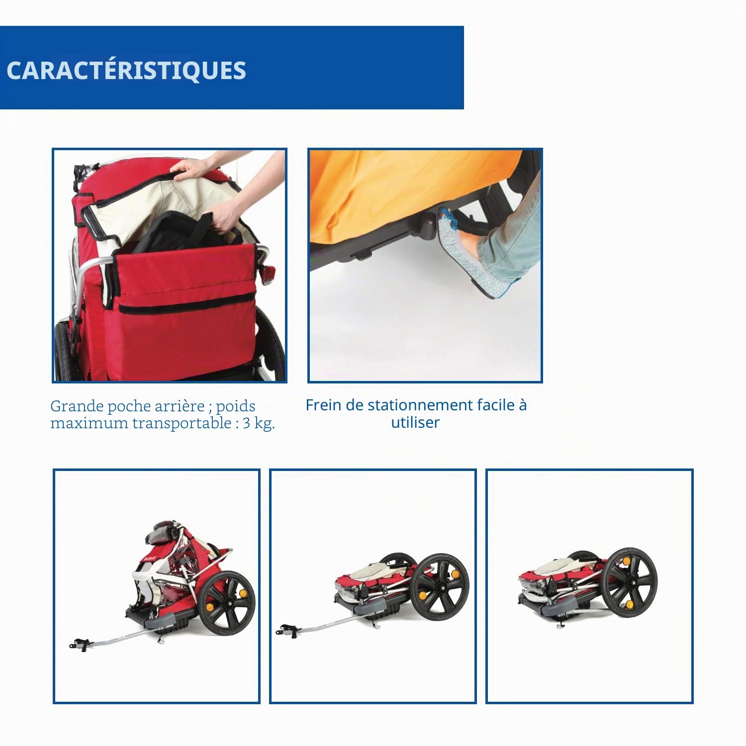 b bellelli B-Travel - Remorque pour Enfants, à accrocher au vélo - pour Les Enfants d’Un Poids Maximal de 16 kg et d’Une Taille maximale de 1,10 m - Accrochage au vélo