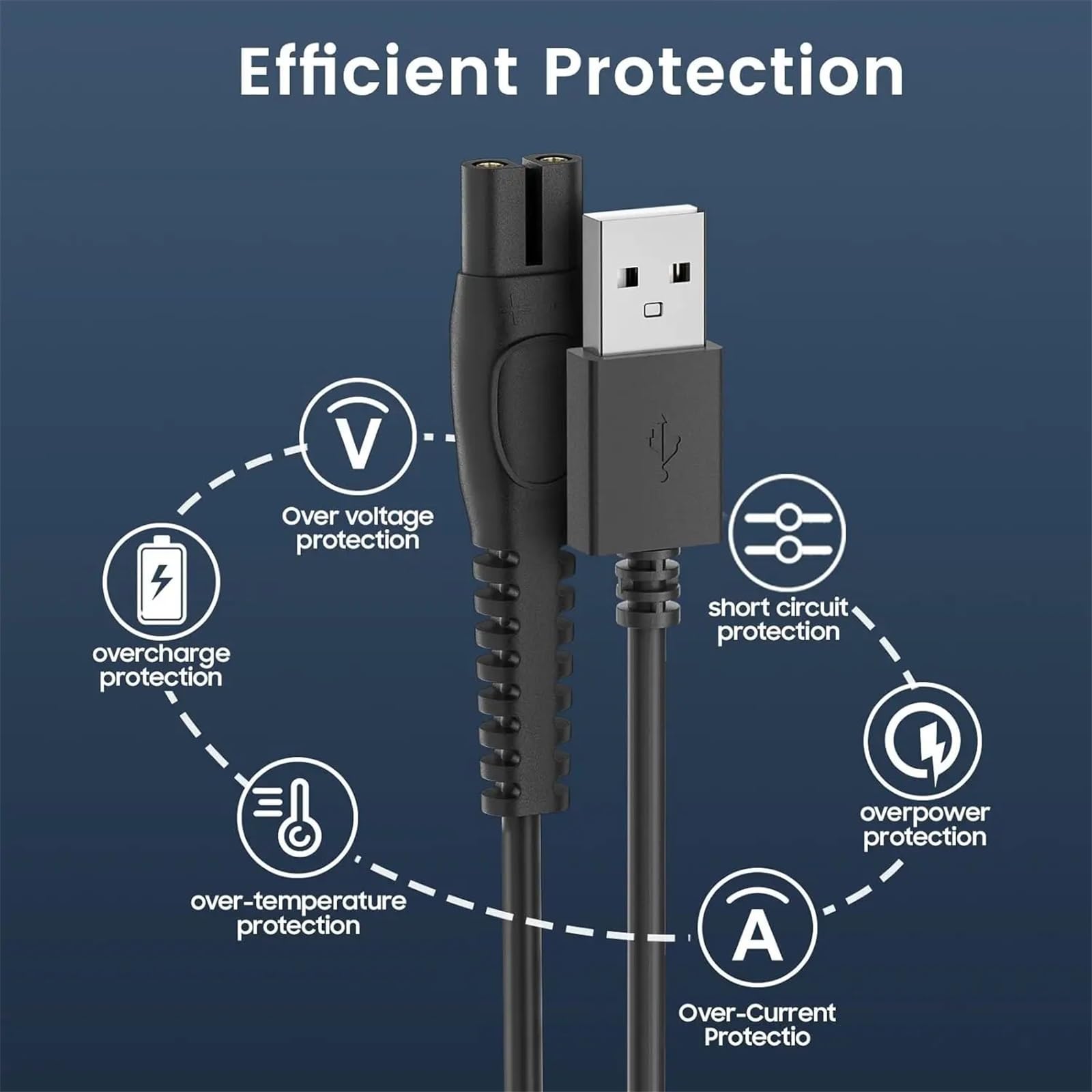 Kabel do ładowania serii 9000, 7000, 5000, 3000, MG9510, MG7910, MG5910, golarka, kabel USB