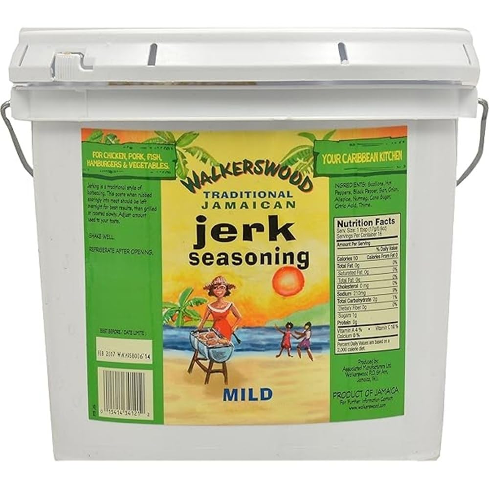 Walkerswood Traditional Jamaican Jerk Seasoning, Mild, 142 Fl Oz
