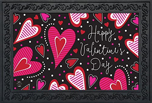 Briarwood Lane Dancing Hearts Valentine's Day Doormat Primitive Indoor Outdoor 18" x 30"