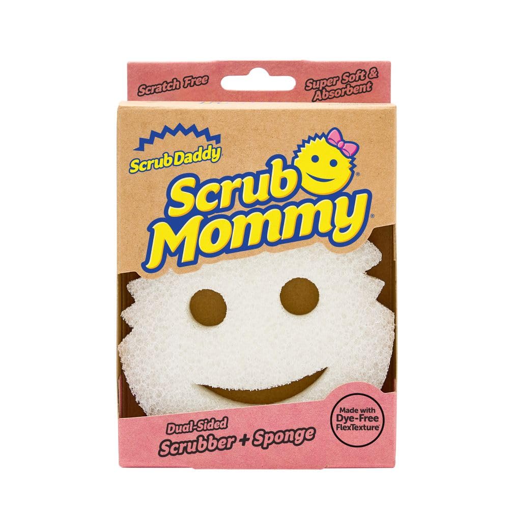 Scrub Daddy White Scrub Mommy Scrubber + Sponge, 1 Ea