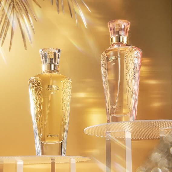 Lonkoom LIBERAL 02 Perfume for Women, 3.4 fl oz/100ml Eau de Parfum Spray Long-Lasting Fragrance, Floral Notes of Bergamot, Rose, Lris, Woody, Musk, Powdery Notes