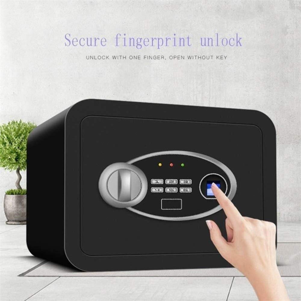 Coffre-fort ignifuge étanche pour empreintes digitales 38 L – Boîte de sécurité en acier avec mot de passe et système d'alarme Idéal pour la maison ou le bureau Solution de rangement antivol