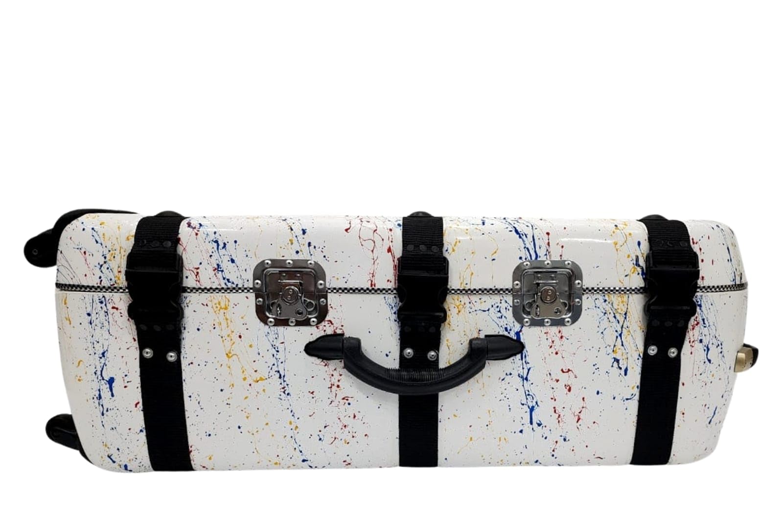 MIRAJ Musical Tabla Fiberglass Case 3 Set (White Splash)-picture-34