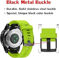 Vista 4 de ANCOOL - Correa para Garmin Fenix 5S, de ajuste fácil, de silicona suave de 20 mm de ancho, correa de reloj para Fenix 5S