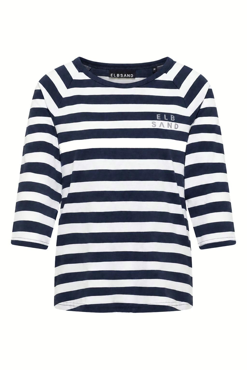 Elbsand Celin Shirt a Righe con Maniche 3/4 Raglan
