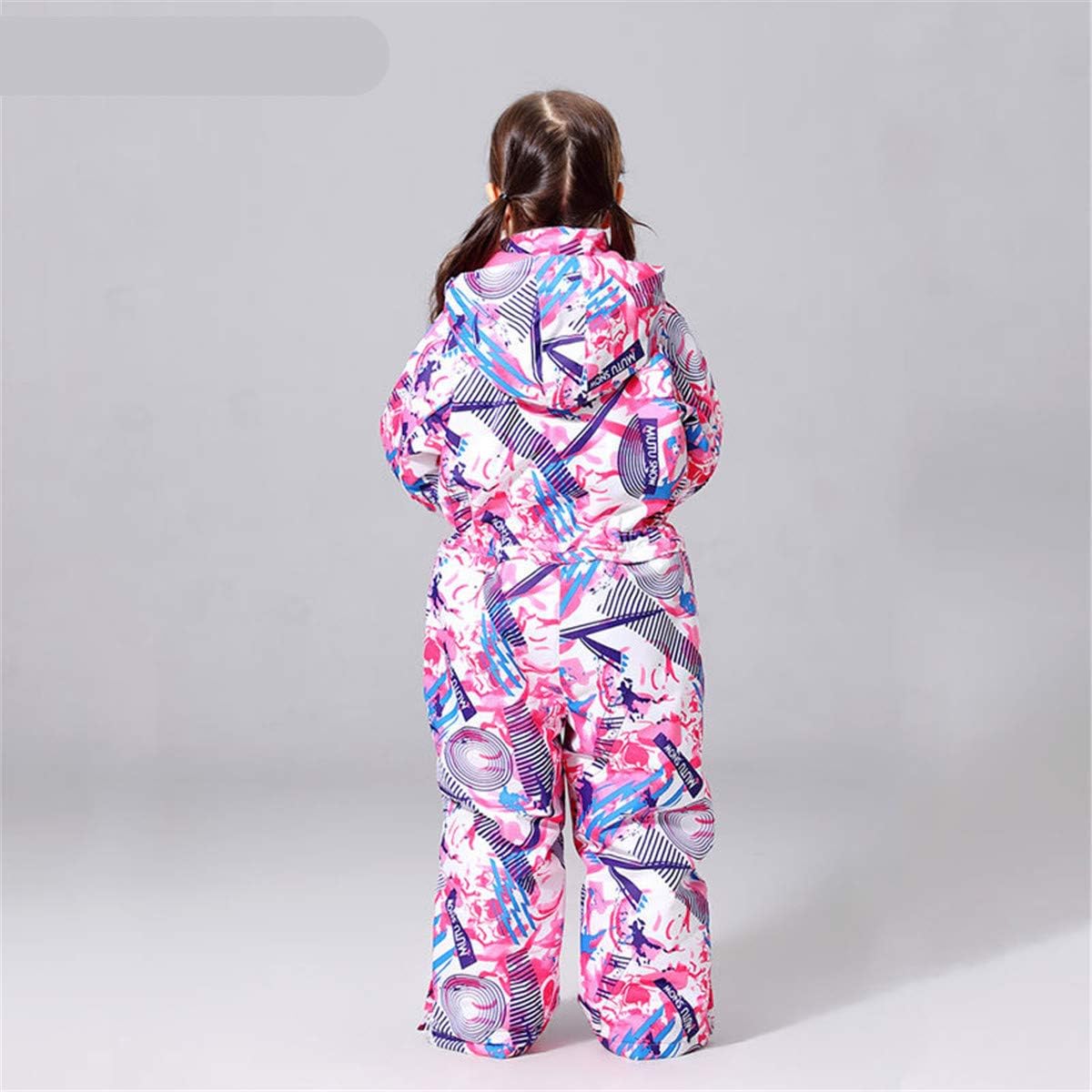 Girls Boys Kids One Piece Warm Outdoor Mountain Waterproof Windproof Snowsuits Overalls Ski Jackets Coats Jumpsuits
