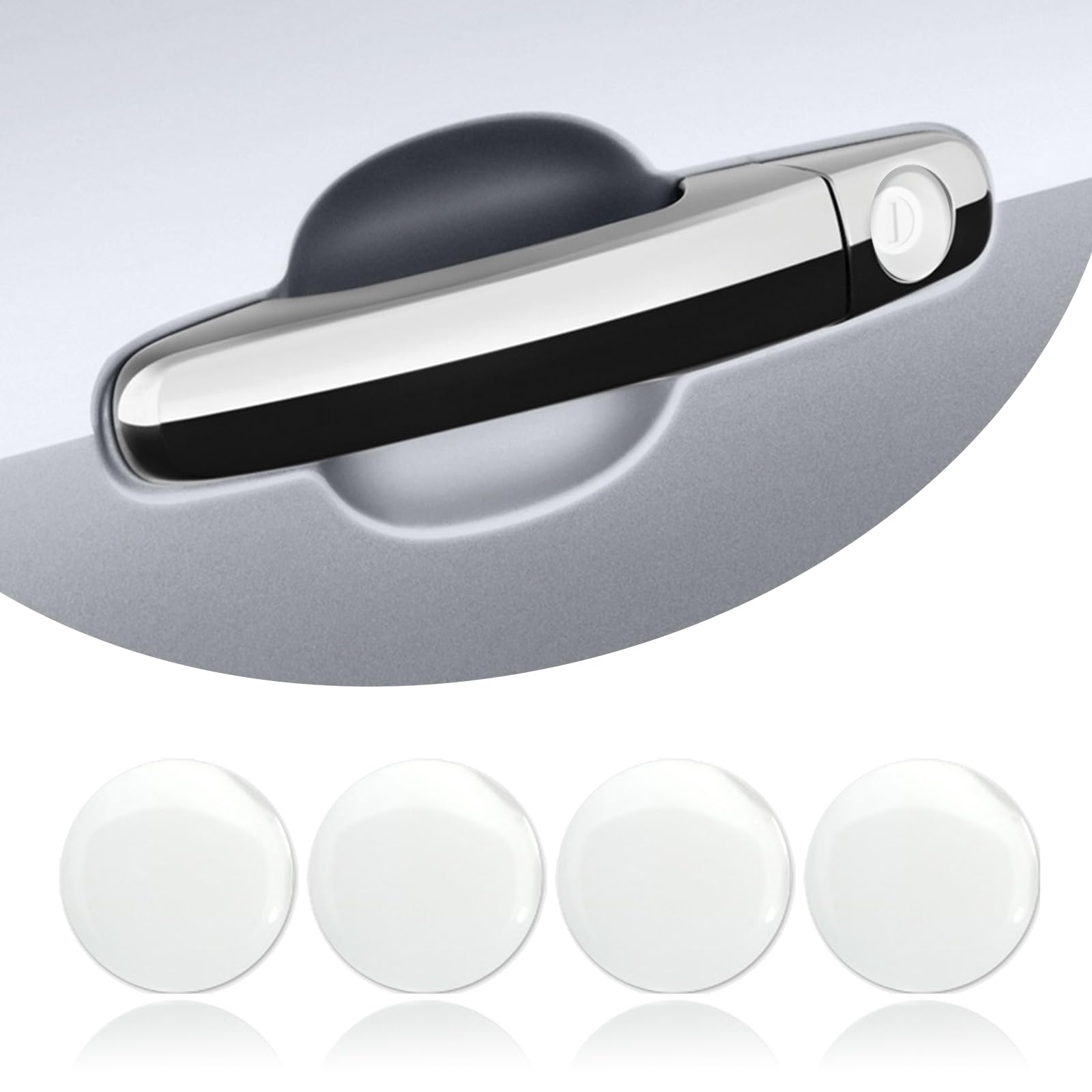 4 Pcs Car Door Entry Guard Shield for Car Door Lock Keyhole Cover Accessories Fit for Most Car,SUV,Turck (Transparent)