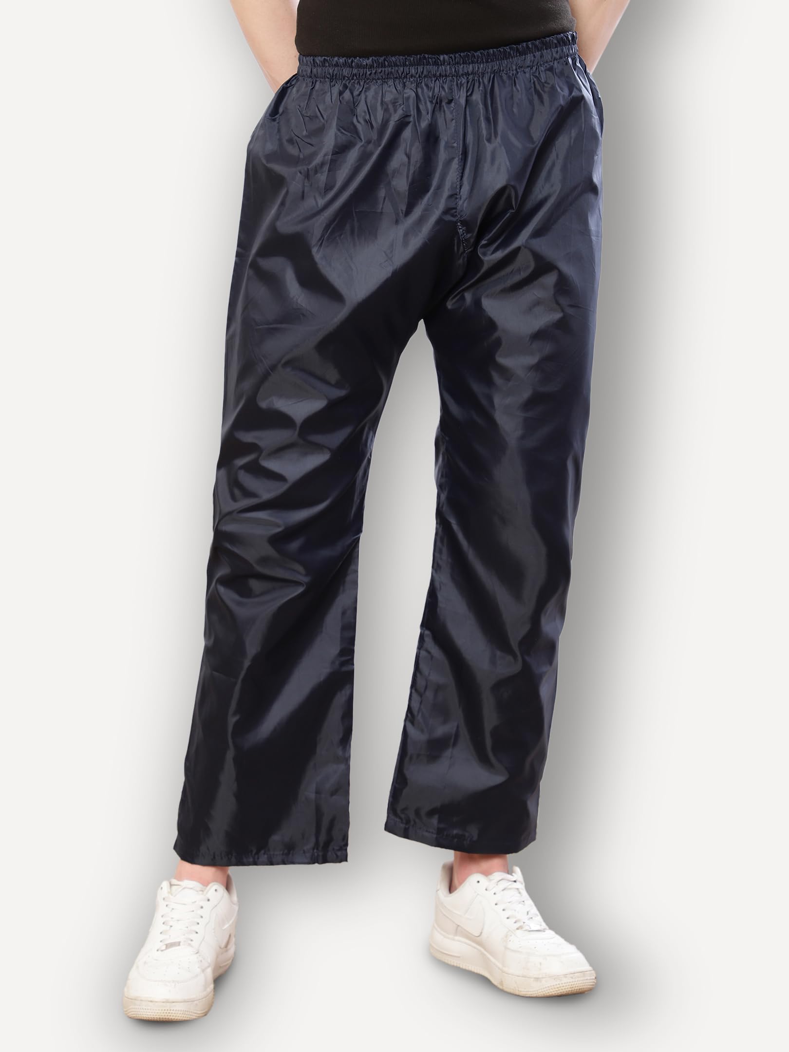 Shasmi Blue Rain Coat for Men Waterproof Raincoat with Pants Polyester Double Layer Rain Coat For Men Bike Rain Suit Rain Jacket Suit Inner Mobile Pocket with Storage Bag (Rainy 129 Blue-L) - Image 6 thumbnail