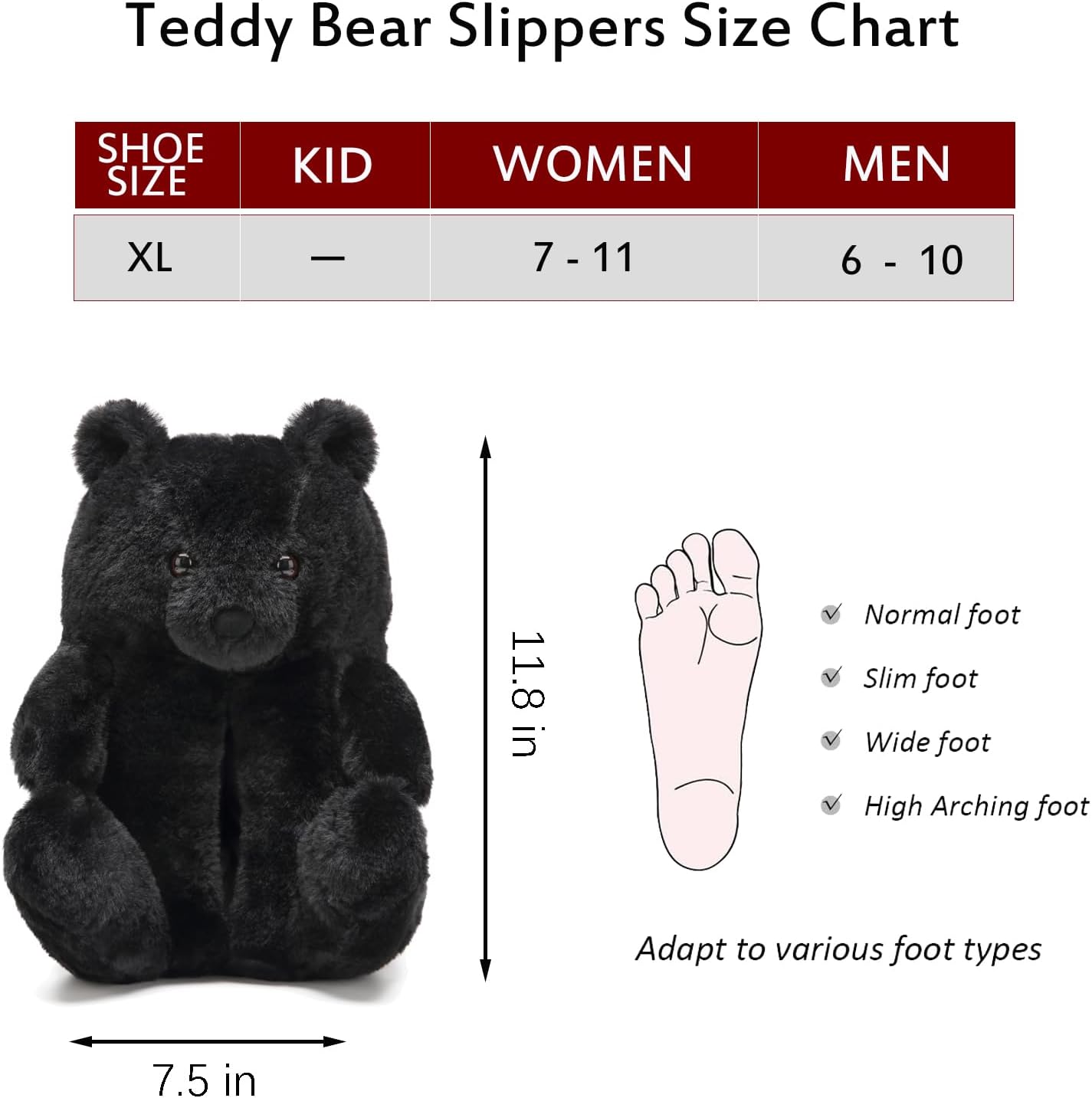 Women's Funny Teddy Bear Slippers image 4