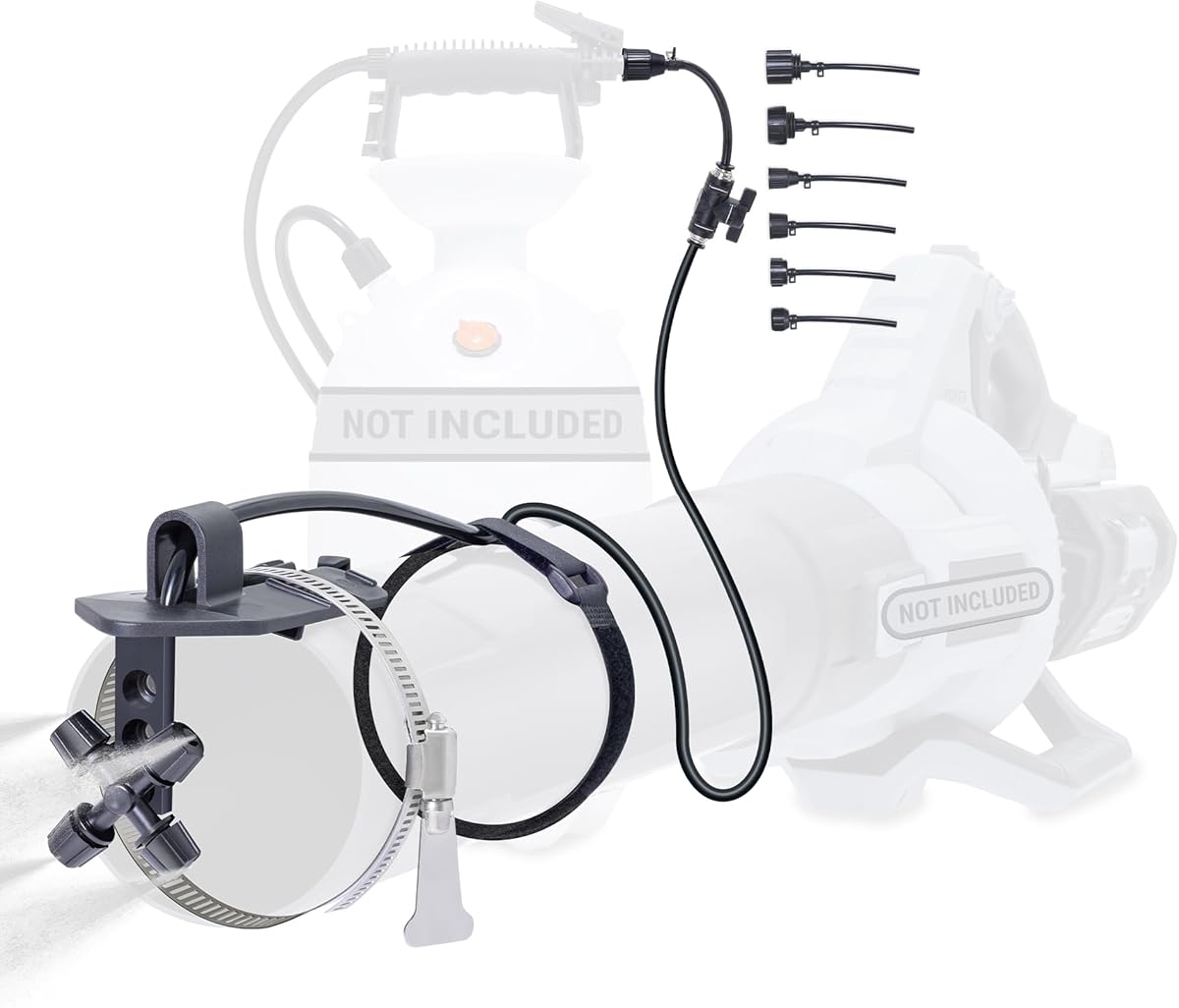 Pesticide Sprayer - Insecticide and Mosquito Mister System - Pest Control System for Fleas, Ticks, and Mosquitos - Mist-PRO Universal Adapter Kit