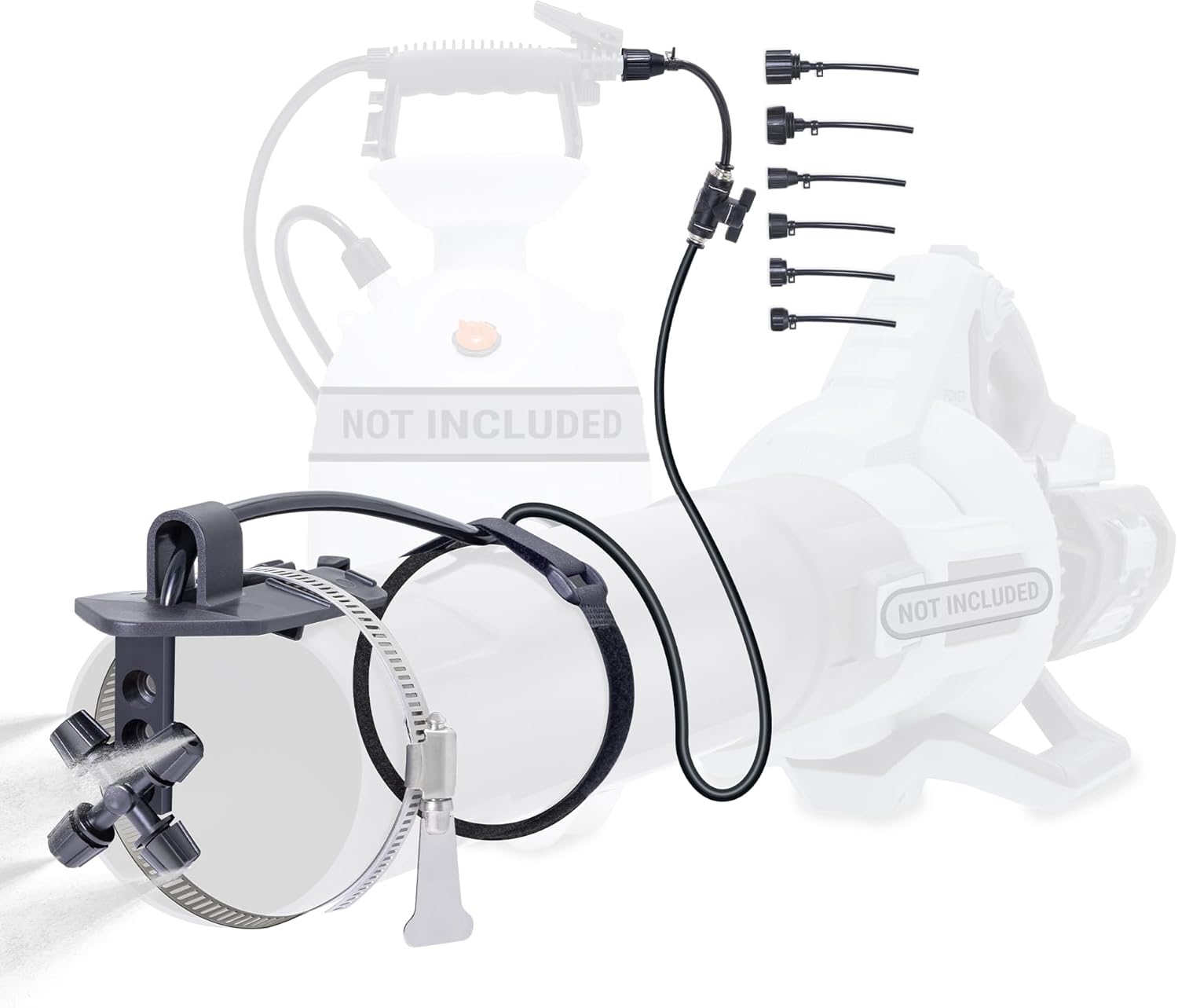 Pesticide Sprayer - Insecticide and Mosquito Mister System - Pest Control System for Fleas, Ticks, and Mosquitos - Mist-PRO Universal Adapter Kit