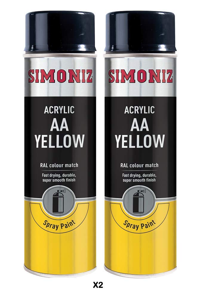 Simoniz AA Van Yellow Spray Paint 2x 500ml