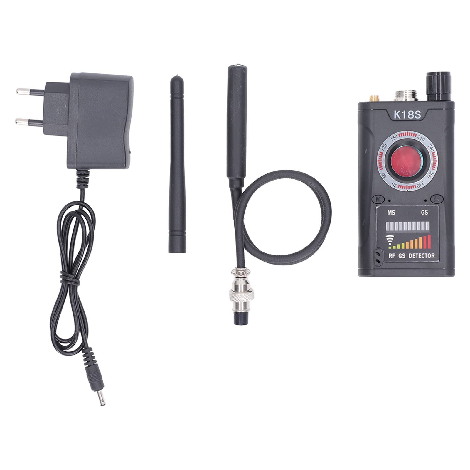 Détecteur de caméra cachée K18S 1MHZ-8000MHZ Bug Scanner de Signal sans Fil Détecteur de positionnement GPS Haute sensibilité Protecteur privé Natudeco