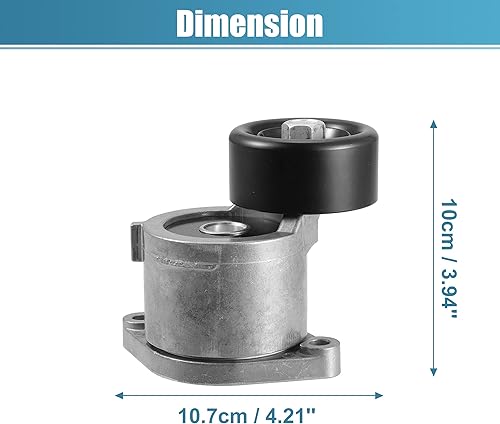 Miniatura 7 de X AUTOHAUX Conjunto de polea tensor de correa 252812GGB3 para Kia Optima 2016-2020 para Kia Sorento 2016-2020 Tensor Serpentine