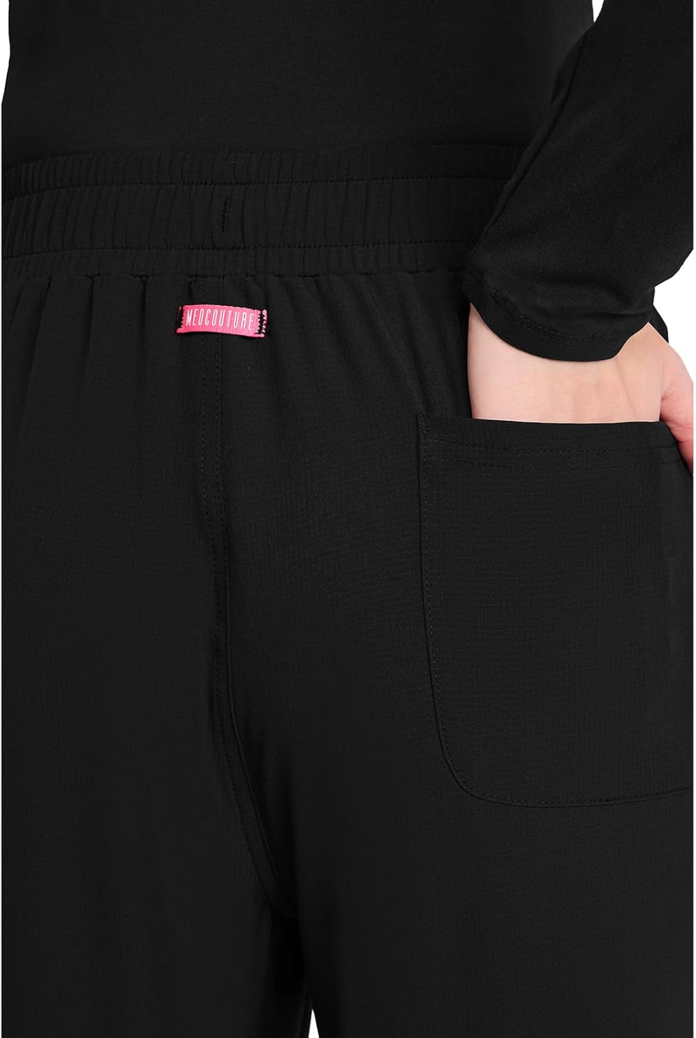 Med Couture Scrub Pants for Women Straight Leg Pull-On Pant with 4 Pockets Moisture Wicking & 360° Stretch - MC103 - Image 2