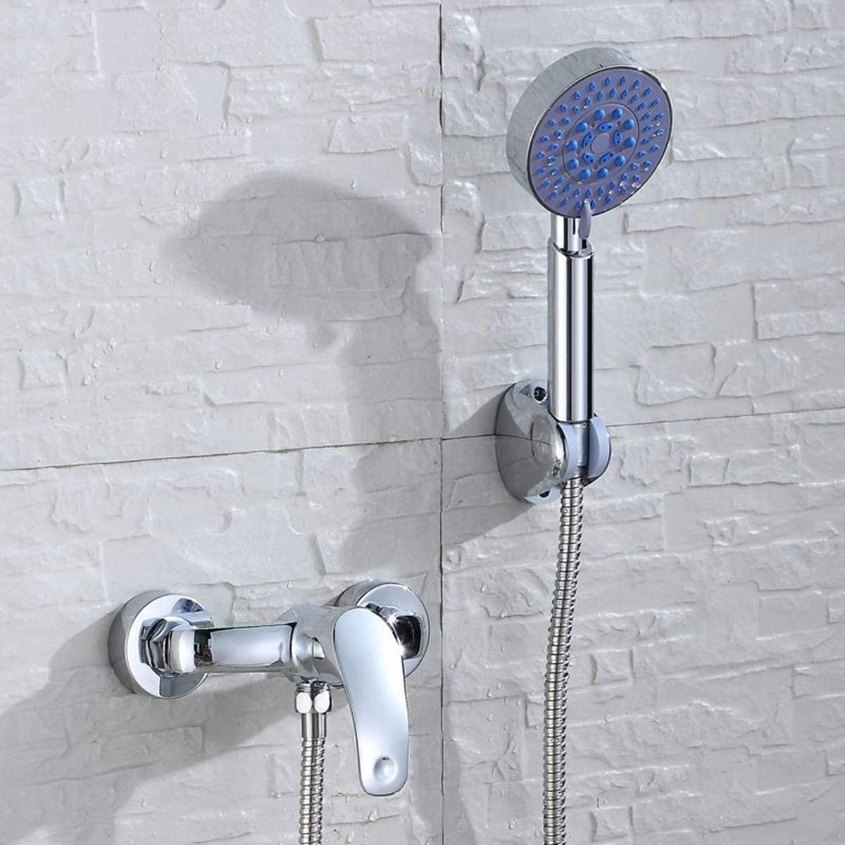 Miscelatore Doccia a Parete Cromato, Rubinetto in Ottone per Acqua Calda e Fredda, Comando monocomando, Elegante Accessorio per docce Moderne.