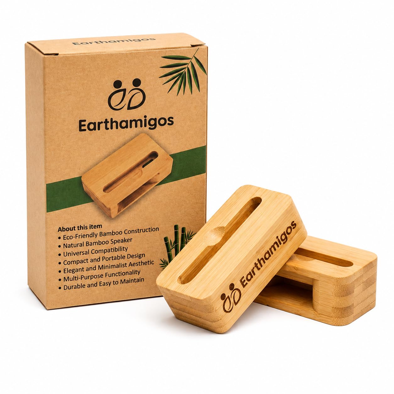 Acoustic Bamboo Speaker & Mobile Stand | No Electricity Needed | Natural Wireless Sound Amplifier | Portable Eco-Friendly Phone Holder-picture-33