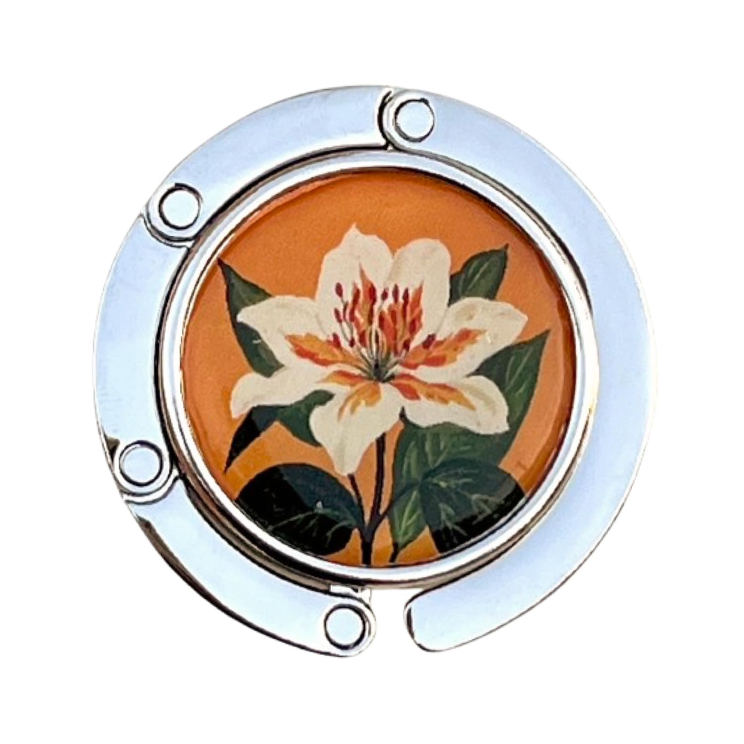 FURE Printed Flower Table Purse/Bag Hanger for Women