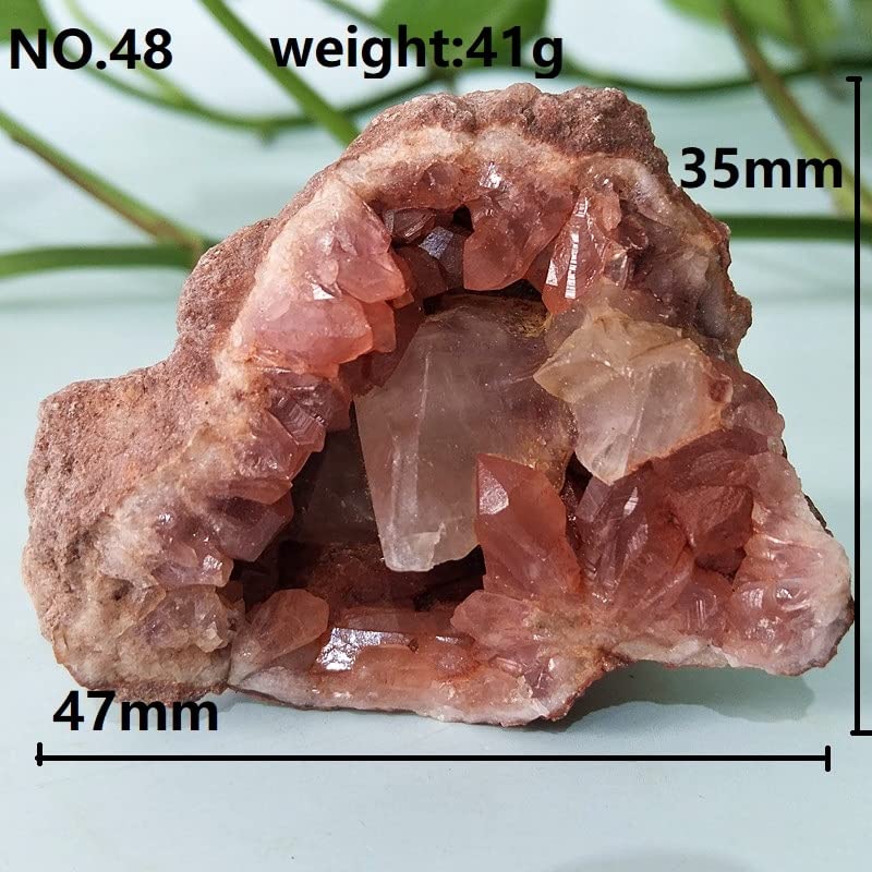 lleno de textura Cristales de amatista, piedra de amatista rosa Natural, cuarzo, cristal en bruto, geoda, decoración de habitación, cristales espirituales reales de amatista ( Color : A44 40g )