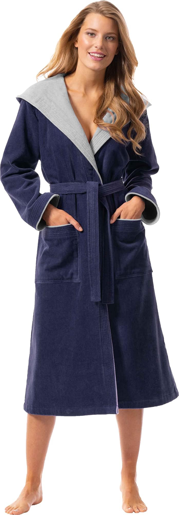 Gözze Kilt Sauna Sarong, Kurzform, Walkfrottee, Knöpfe, Saunakilt für Damen, 100% Baumwolle