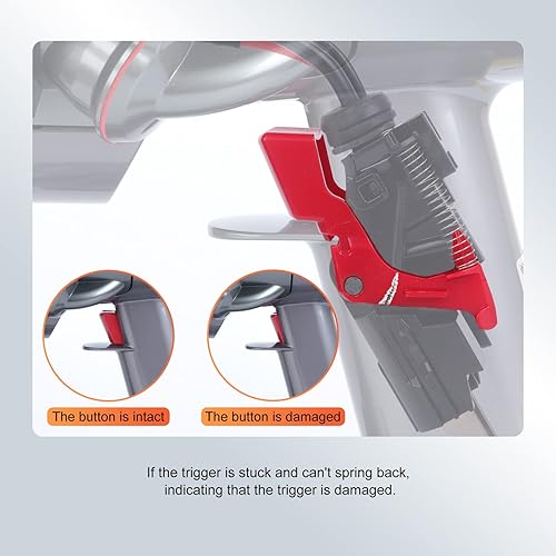 Miniatura 5 de Interruptor de gatillo de metal de repuesto para Dyson V10 V11 SV12 SV14 Aspiradora Interruptor de encendido Accesorios de reparación de botón con