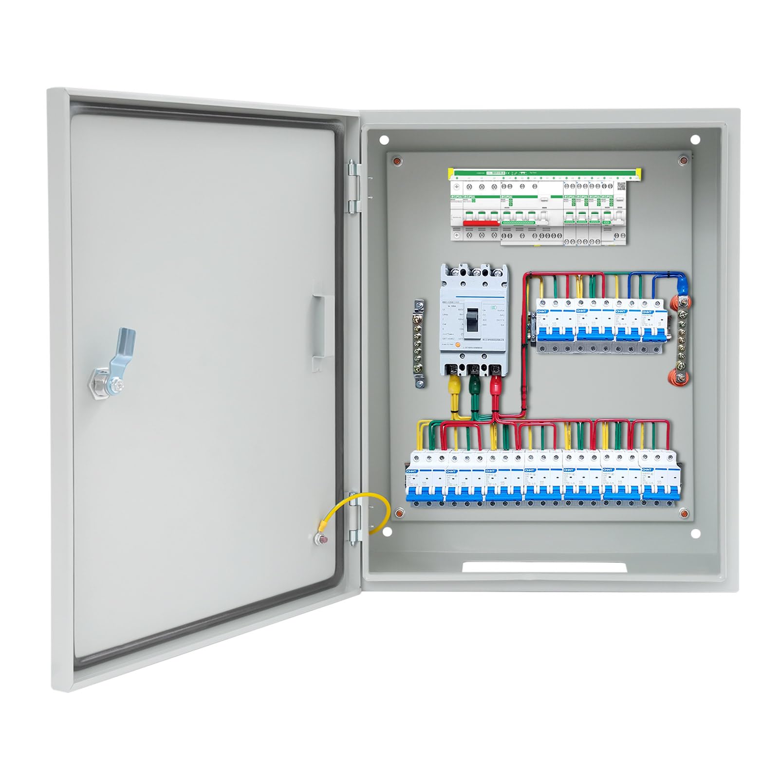 VonVVer Electric Box IP55 Weatherproof Electrical Enclosure Box, 40x20x50cm Empty Wall-Mounted Meter Box with Lock & Keys for Indoor Outdoor Use Factories Schools (40x20x50cm)