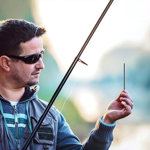 Miniatura 9 de Kit de reparación de caña de pescar de fibra de carbono, 12 piezas, insertos sólidos y duraderos, diseño de conexión versátil para uso en agua