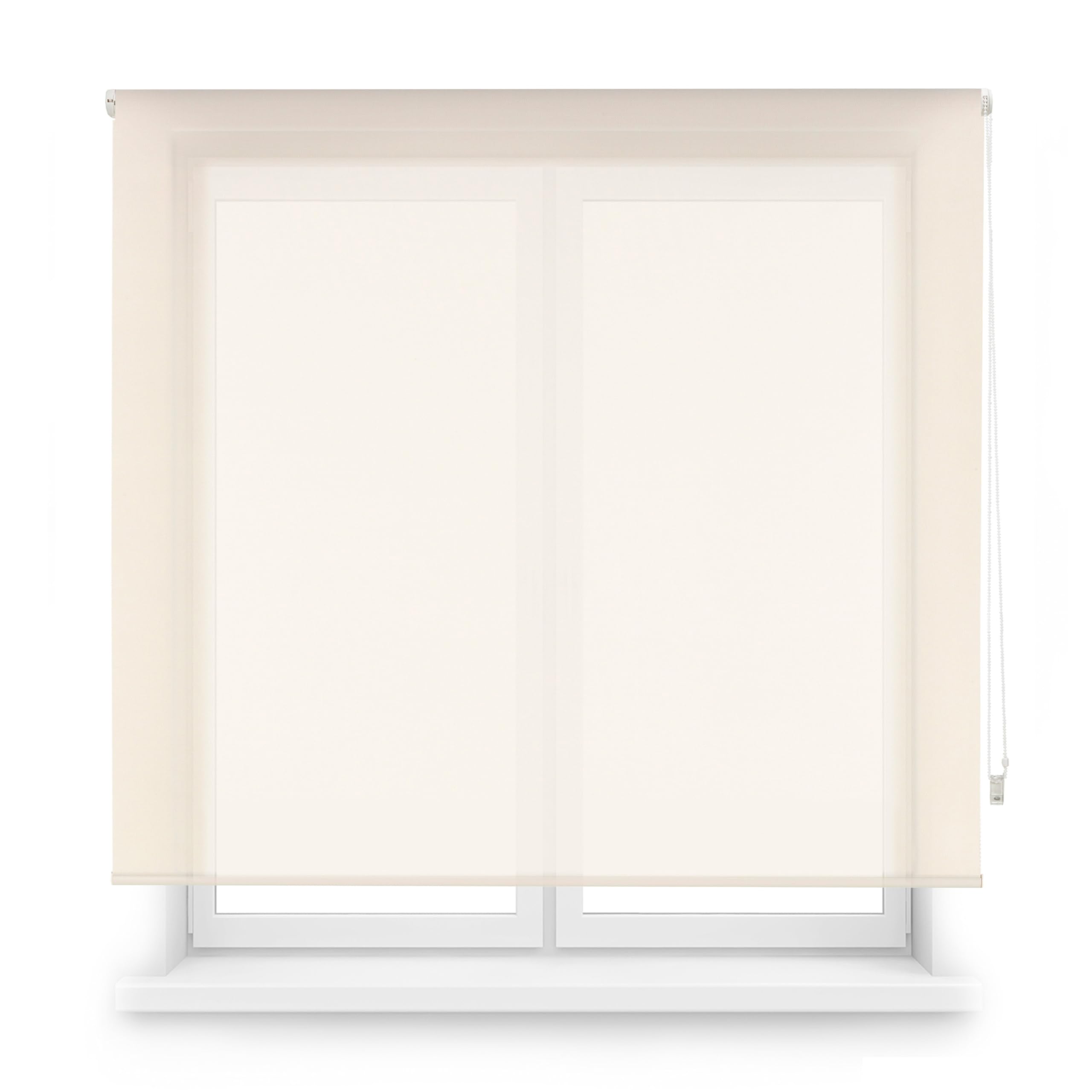 Blindecor Store Enrouleur Screen 5% 401 Beige - 80 x 180 cm - Dimensions Tissu 76 x 175 cm