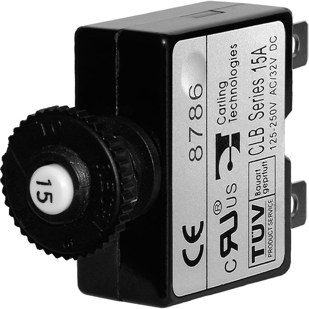 Blue Sea 7056-BSS Ckt Brkr Push Button 15A