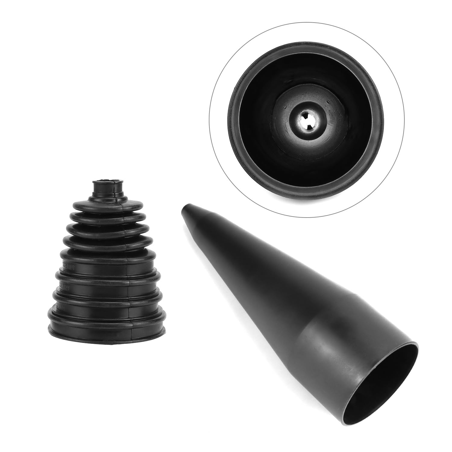 QWORK® cuffia giunto omocinetico, con fascette metalliche, incluso cono di montaggio