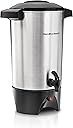 Hamilton Beach 45 Cup Coffee Urn and Hot Beverage Dispenser, Silver