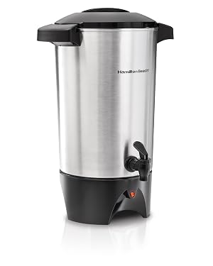 Hamilton Beach 45 Cup Coffee Urn and Hot Beverage Dispenser Silver