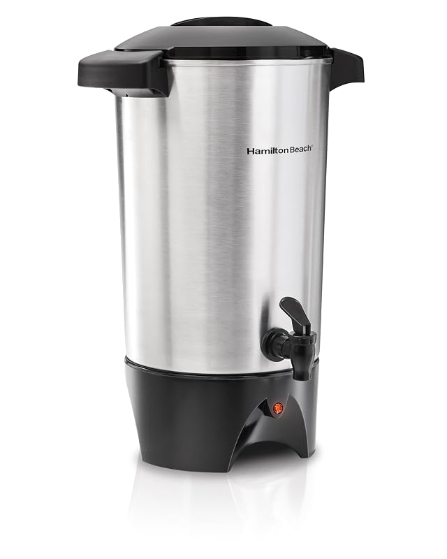 Hamilton Beach 45 Cup Coffee Urn and Hot Beverage Dispenser Silver
