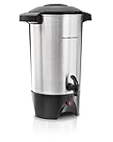 45 Cup Coffee Urn and Hot Beverage Dispenser, Silver