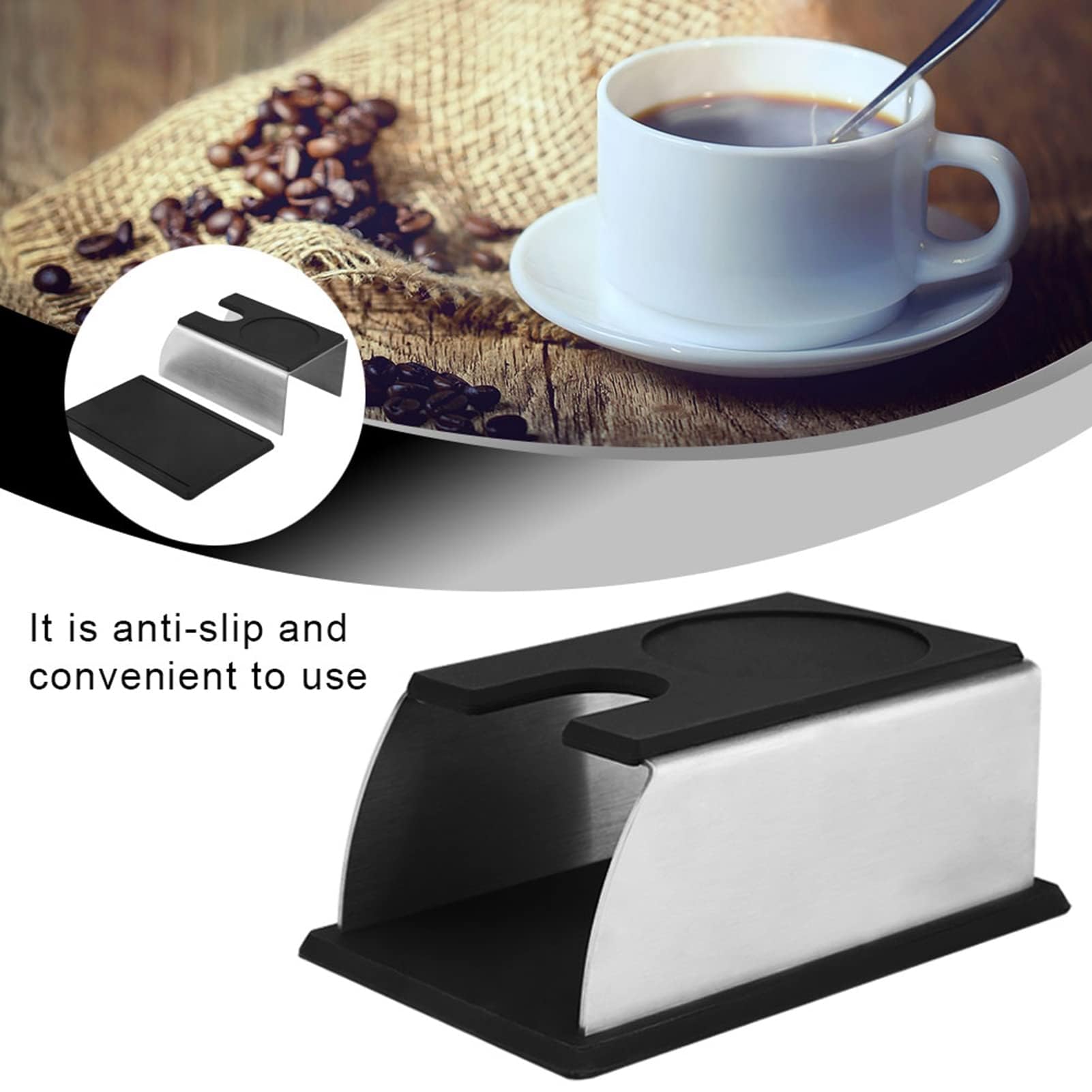 Black Coffee Tamper Base - Image 2