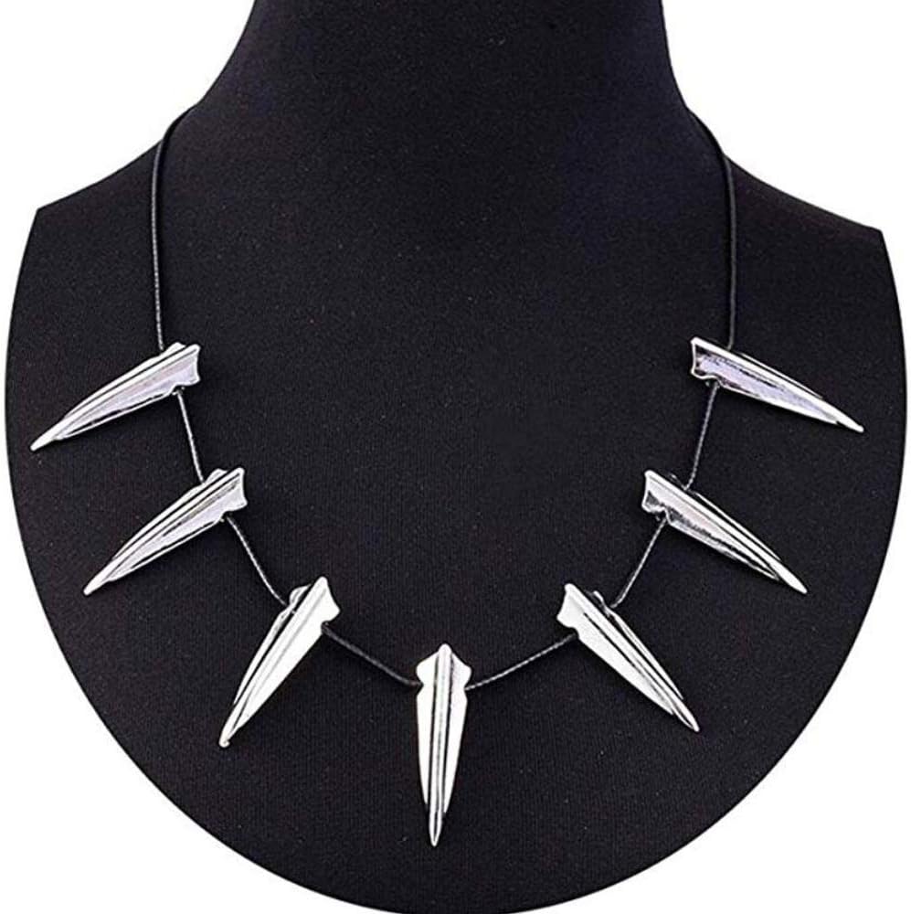 New Black Panther Necklace Silver or Gold Cosplay Brand Wakanda King T'Challa Pendant Necklace Black Panther Hero for Father