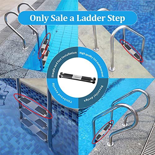 Escalera para piscina YUEWO con pedal de acero inoxidable miniatura 7