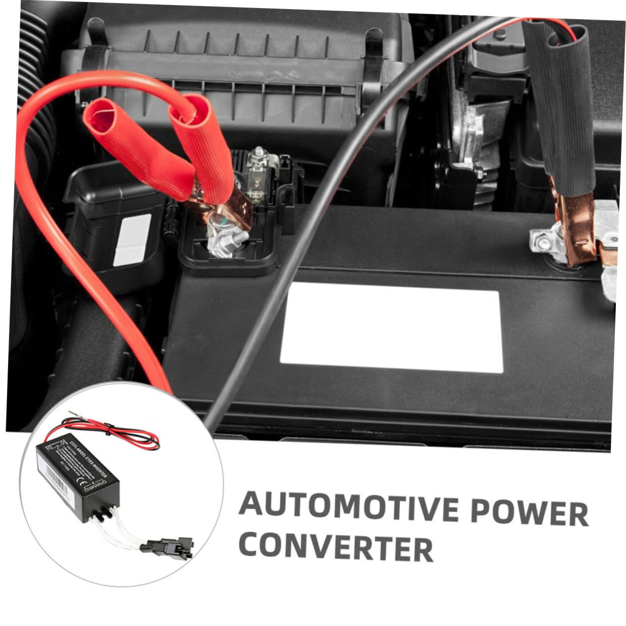 Inversor de Corriente para Coche 12 V Negro, 2 Piezas