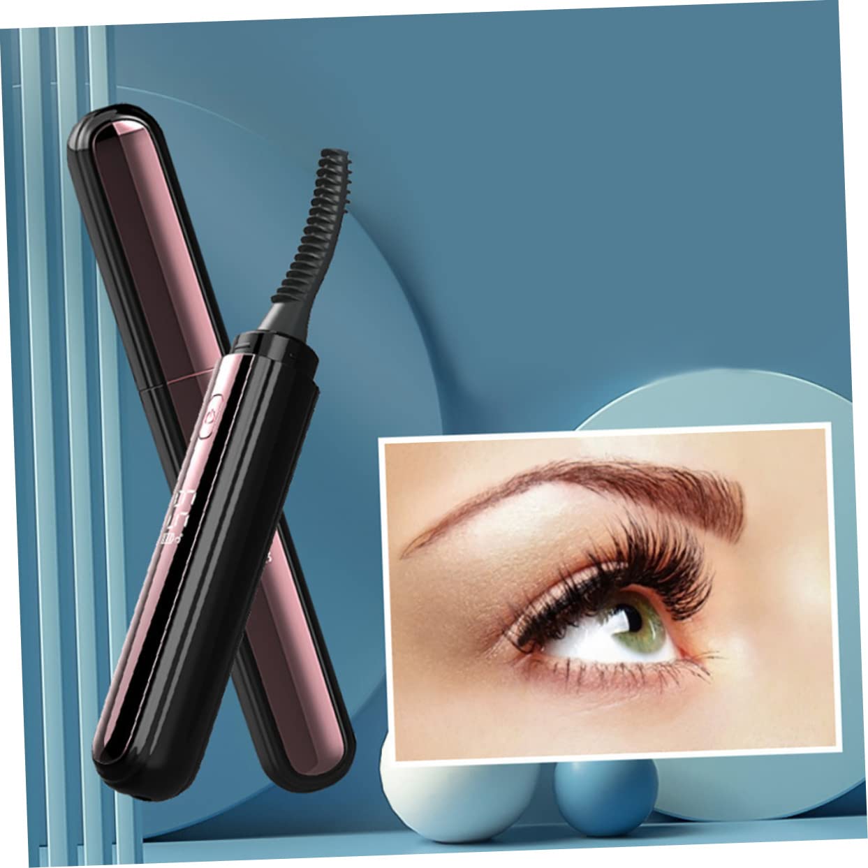 VICASKY Quick Heat Eyelash Curling Clip Rechargeable Heated Curler for On-The-