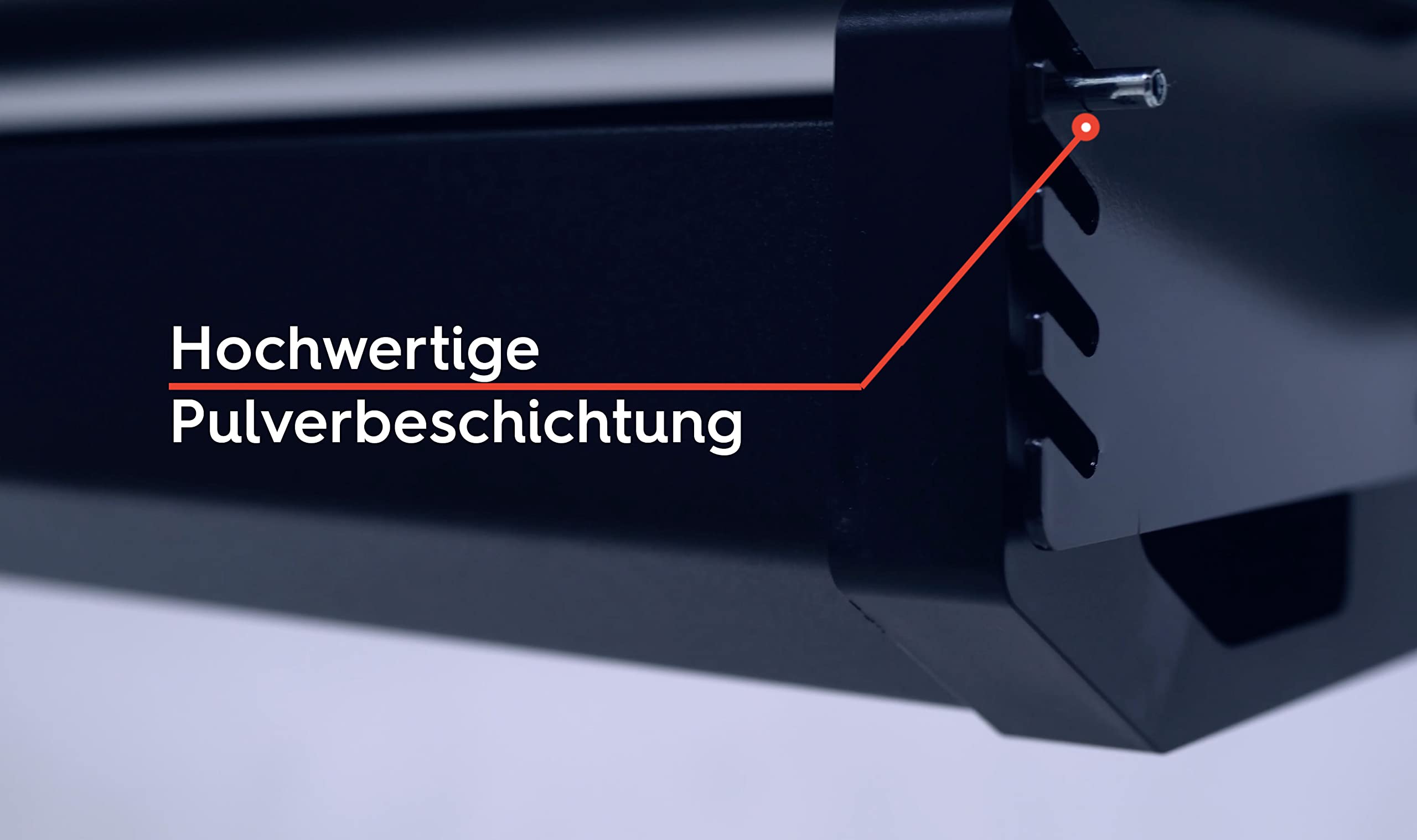 Premium Kabelwanne 120cm, abklappbar | Der Kabelkanal für effektives Kabelmanagement am Schreibtisch für Dein Büro | Kabelhalter (weiß)