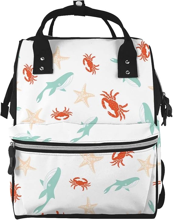 Amazon Co Jp ミイラバッグ ママバッグ マザーズリュック 面白い動物 クジラ カニ ヒトデ マザーズバッグ おむつバッグ 哺乳瓶 バッグ 授乳バッグ ベビーバッグ ママリュック 防水マミーバッグ バックパック リュックサック ベビー用品収納 バックパックベビー用 収納 Amazon Co Jp ミイラバッグ ママバッグ マザーズリュック 面白い動物 クジラ カニ ヒトデ マザーズバッグ おむつバッグ 哺乳瓶 バッグ 授乳バッグ ベビーバッグ ママリュック 防水マミーバッグ バックパック リュックサック ベビー用品収納 バックパックベビー用 収納
