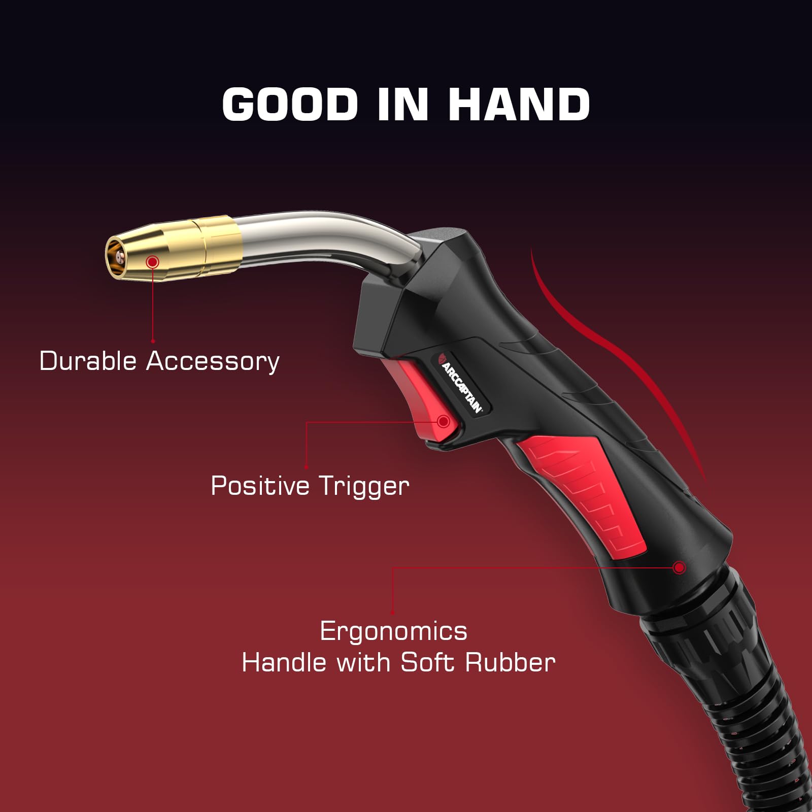 MIG Welding Gun Torch 150A 15ft - Replacement For Miller M-15/M-150 Welding Guns