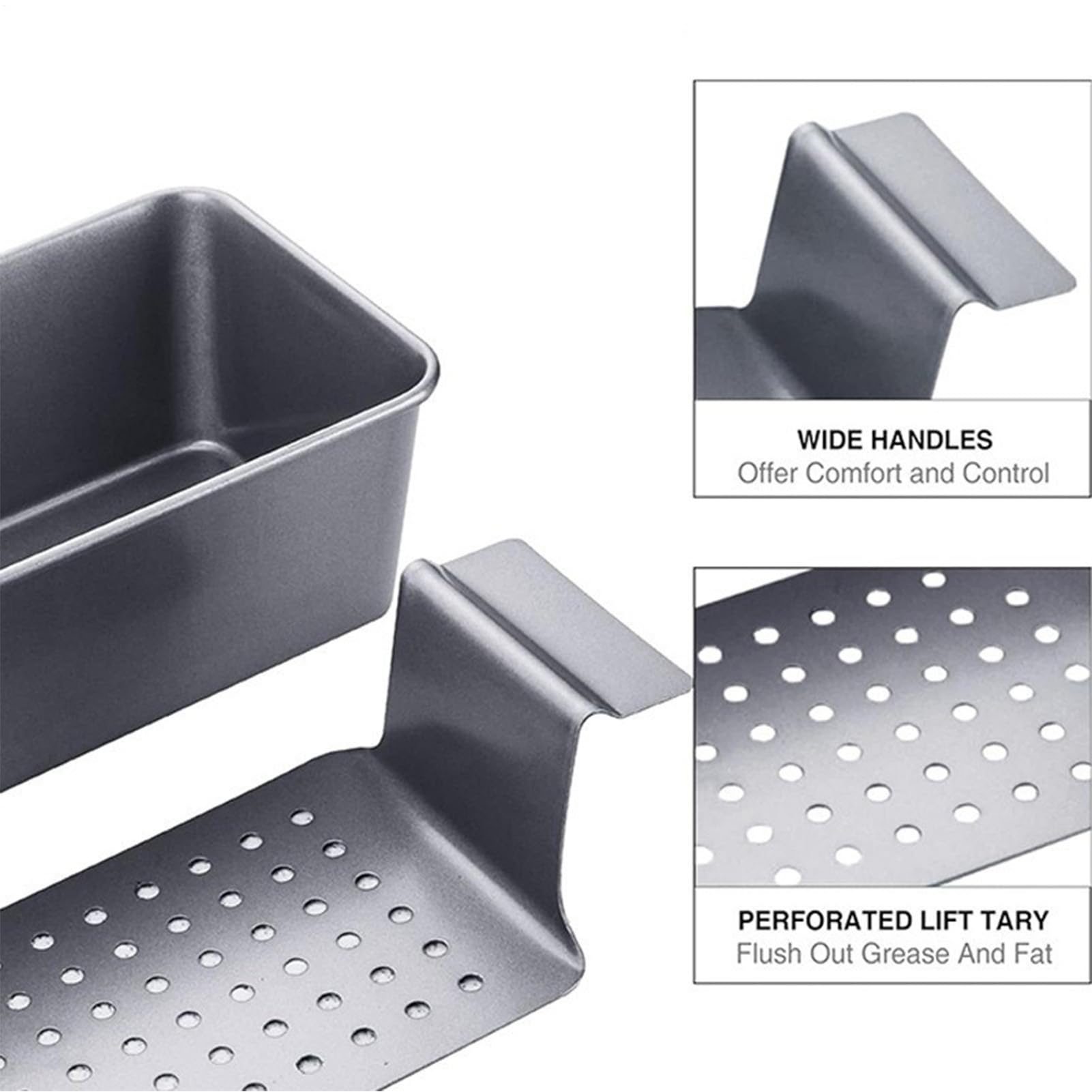 Molde De Pan Acero al carbono antiadherente | Moldes Para Hornear Pan Suministros Repostería Casera, Cocción Al Horno, Familia, Principiantes, Entusiasta, Utensilios De