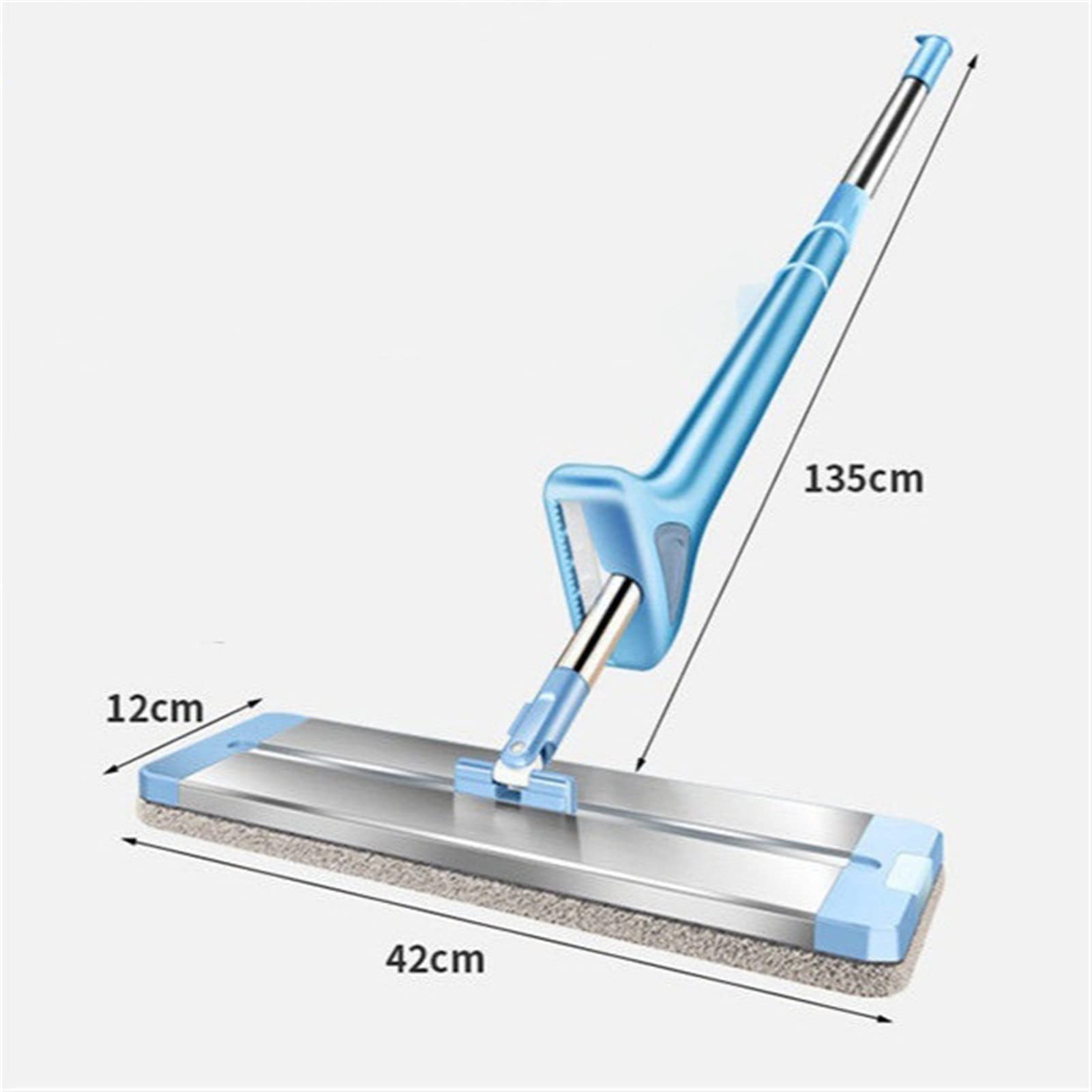 fregar Auto retorno de trapeador plano 360 manos libres de microfibra fregona con 6 almohadillas lavables de microfibra exprimir el trapeador plano for el suelo y la ventana de madera dura Trapeador d