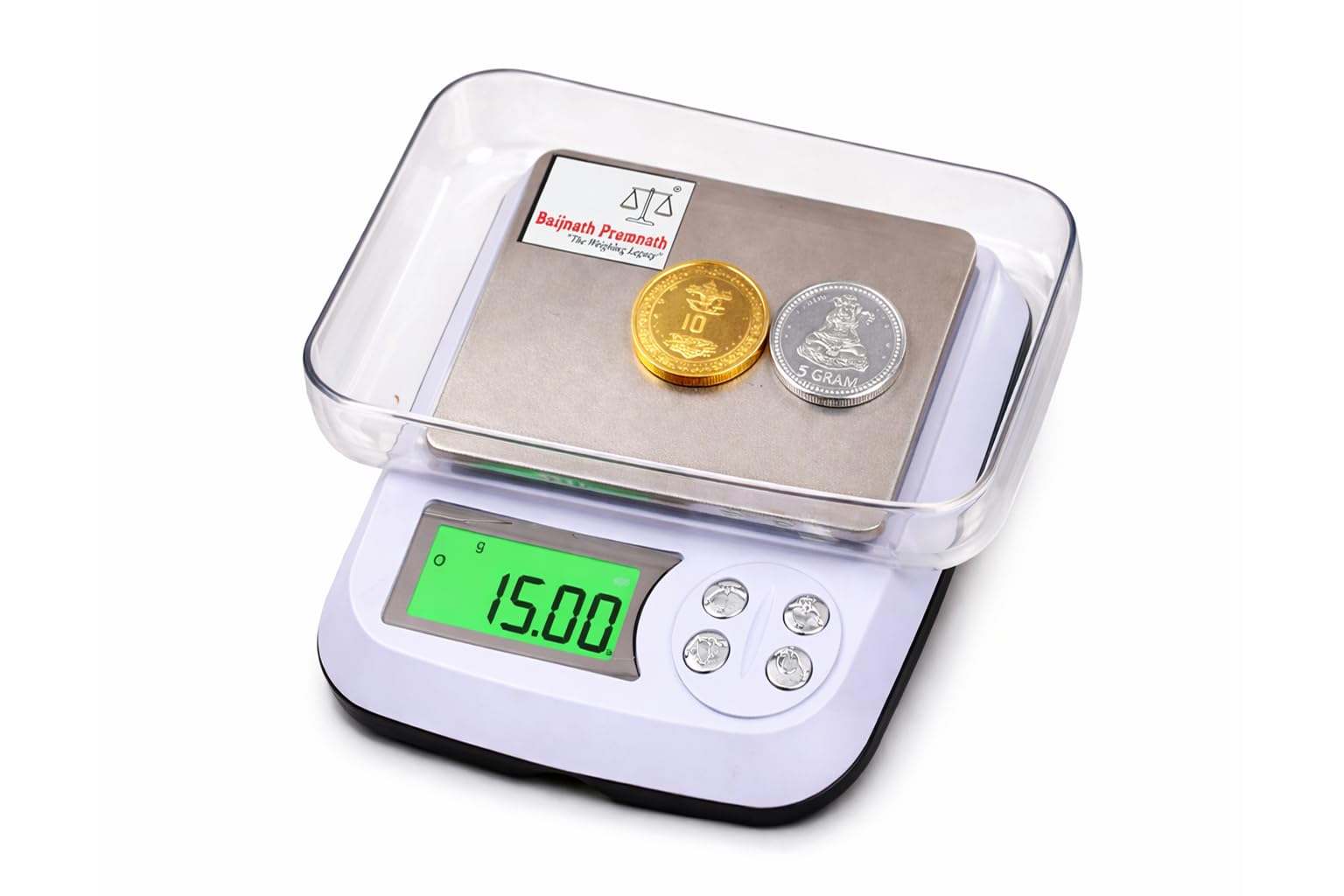 Baijnath Premnath DM-3 1000g (1kg) x 0.01g (10mg) Digital Jewellery Weighing Scale - Precision Scale for Gold, Silver, and Chemicals Weight - Domestic & Professional use-image-39